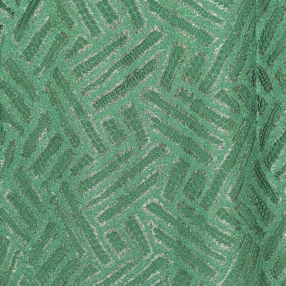 Lilly Pulitzer Camillia Green And Silver Lace Dress View 3